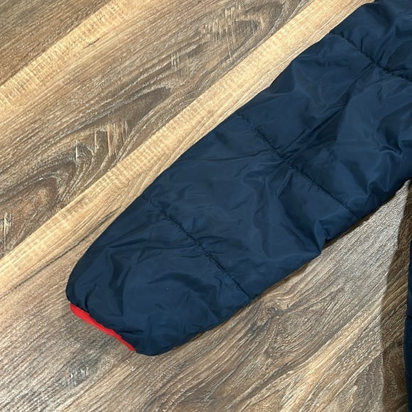 Converse All Star Boys Quilted Jacket S 8-10yrs Blue Hood Zipper Chuck Taylor - Picture 6 of 16